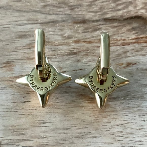 Dyrberg/Kern Starshine Swarovski crystal star earrings - Picture 4 of 5